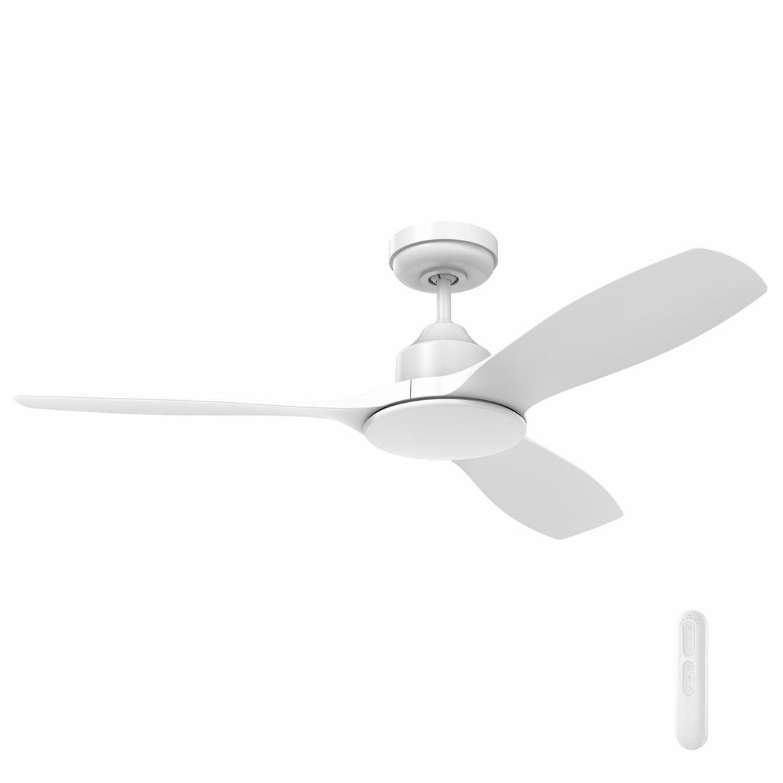 Raptor Small DC Ceiling Fan 48" White With Remote - FC970123WH