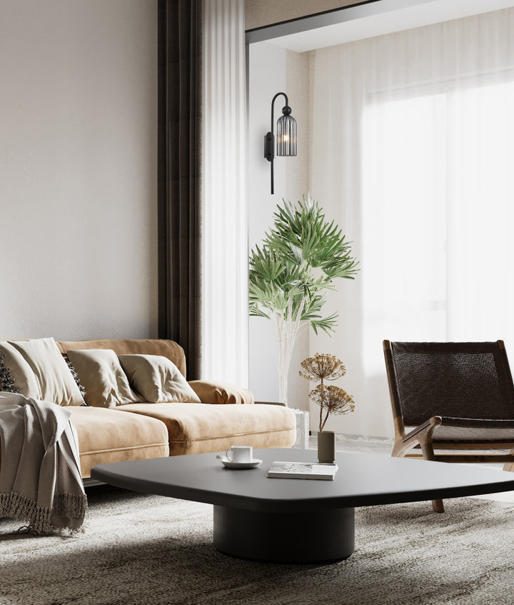 Flauta Wall Light Smokey Black - FLAUTA1W