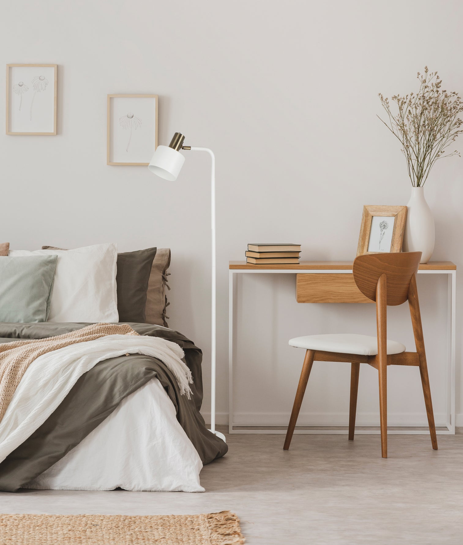 Flotar Floor Lamp White Base With White Shade - FLOTAR-F2