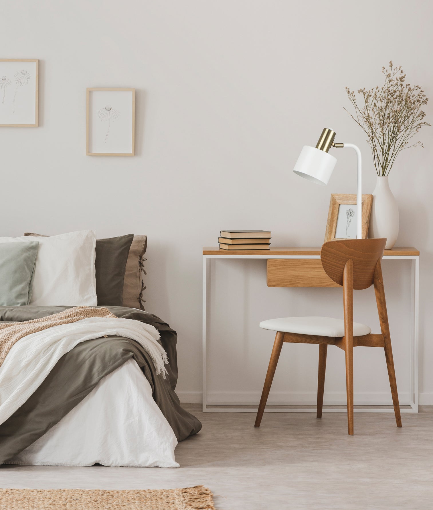 Flotar Table Lamp White Base With White Shade - FLOTAR-T2