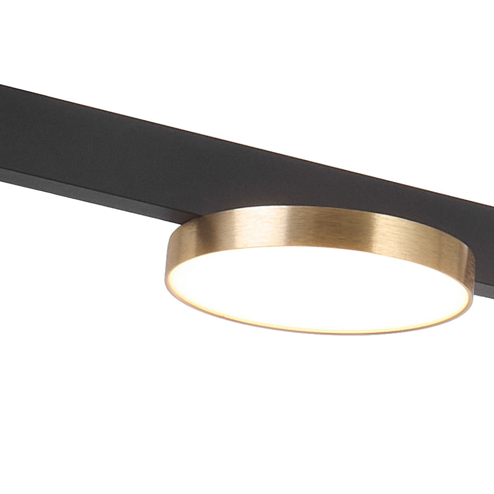 Fordo 1800mm LED Pendant Light 30W 3000K Black - FORDO PE180-BK