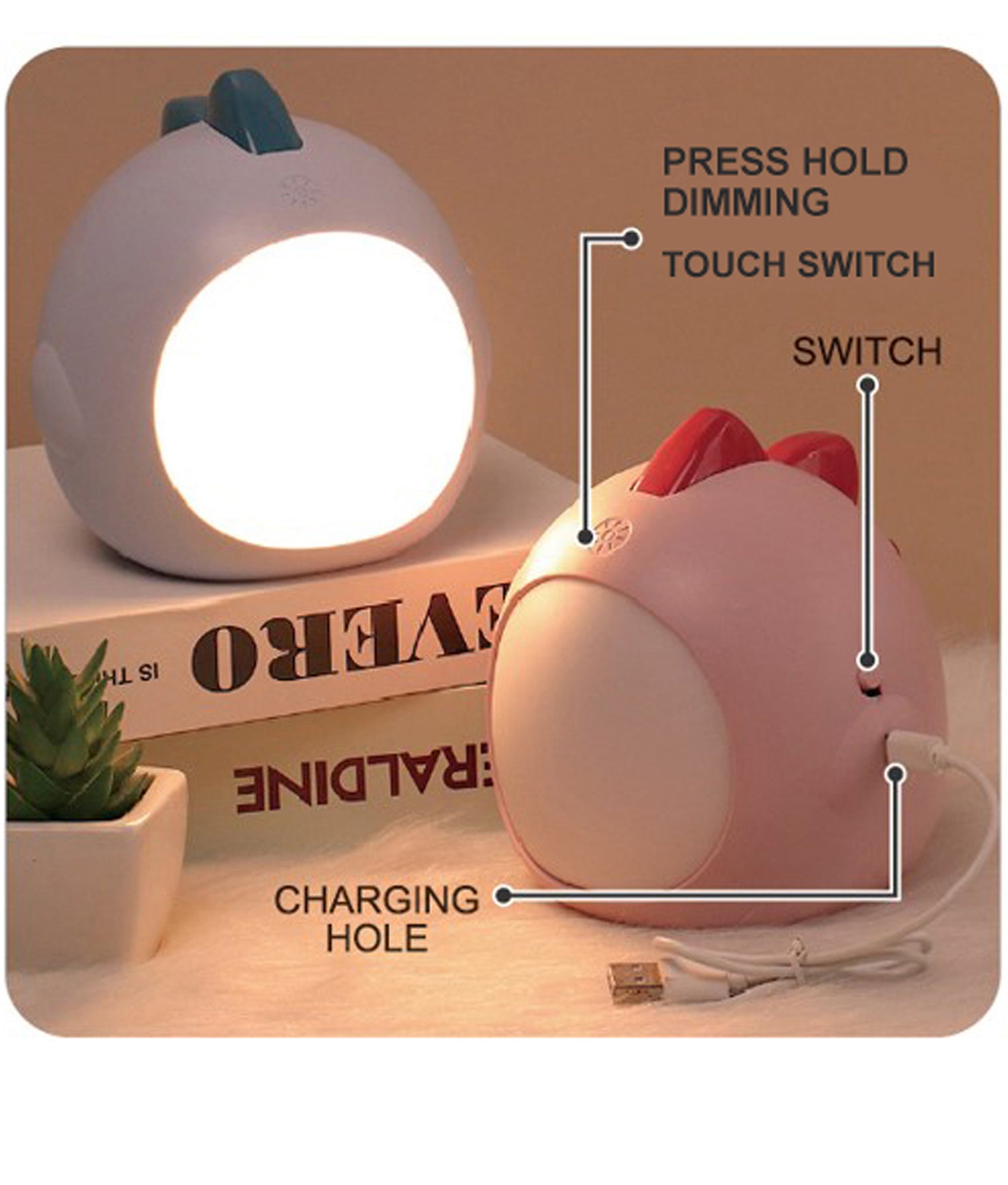 Frango LED Night Light Pink - FRANGO1