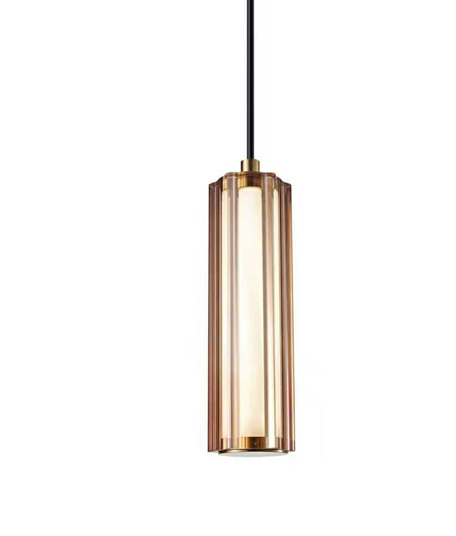 Freccia LED Curve Cylinder Pendant Light 3W Tri Colour Coffee Glass - FRECCIA1