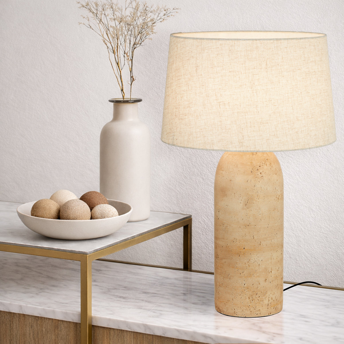 Fulvia Table Lamp Beige - FULVIA TL-BE