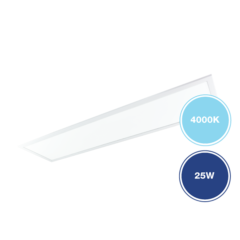 Buy LED Panel Lights Australia Destiny Pro LED Panel Light W295mm 25W White Aluminium 4000K - 223694