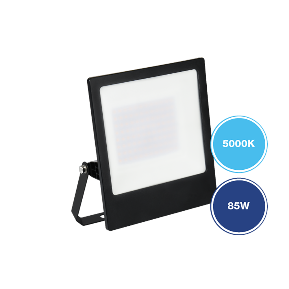 LiteW8 LED Flood Light 85W Black Polycarbonate 5000K - 273155