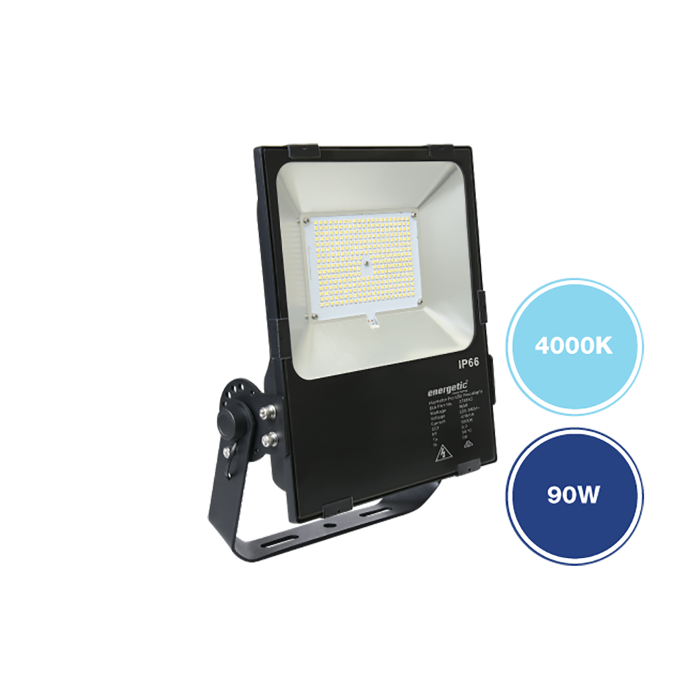 MarVelite Pro LED Flood Light 90W Black Aluminium 4000K - 273164