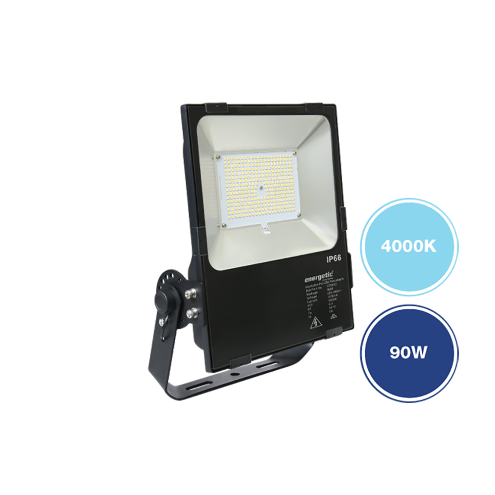 Buy Floodlights Australia MarVelite Pro LED Flood Light 90W Black Aluminium 4000K - 273164