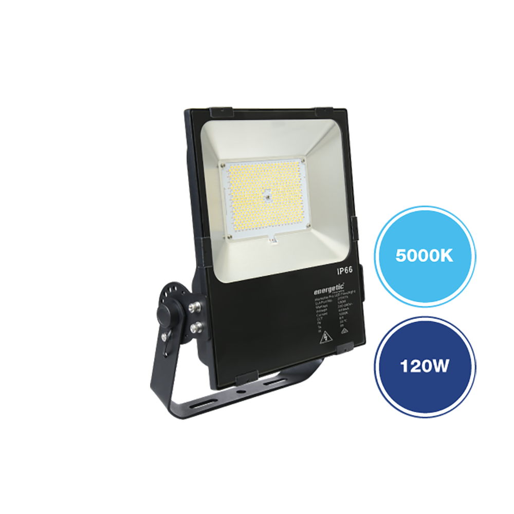 MarVelite Pro LED Flood Light 120W Black Aluminium 5000K - 273175