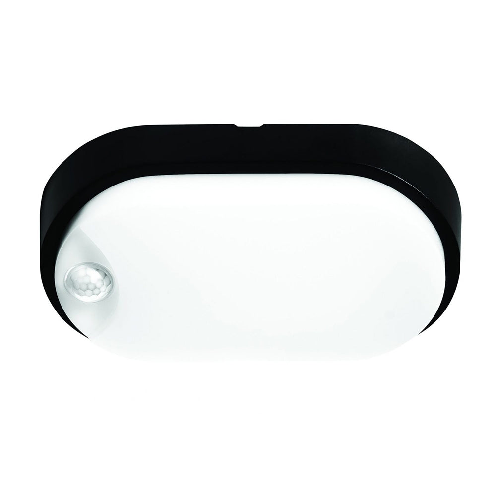Buy Security Wall Lights Australia Fletcher 10W LED Bunker Light Oval With Sensor - MX1210O-SEN