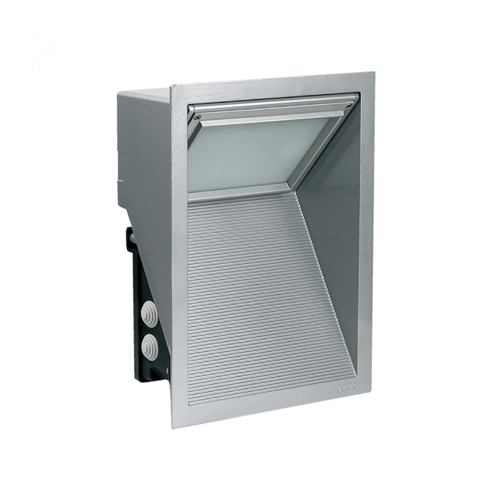 Buy Outdoor Step Lights Australia Compatta Outdoor Step Light Silver / Grey Aluminium - GC5022-SI