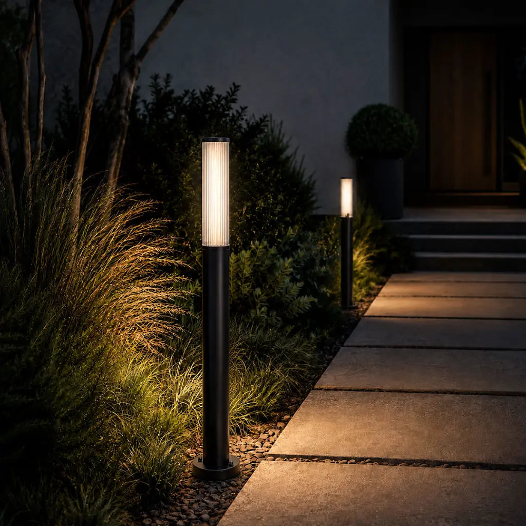 Gevet LED 800mm Bollard Light 12W 3000K Black - GEVET EX.P80-BK