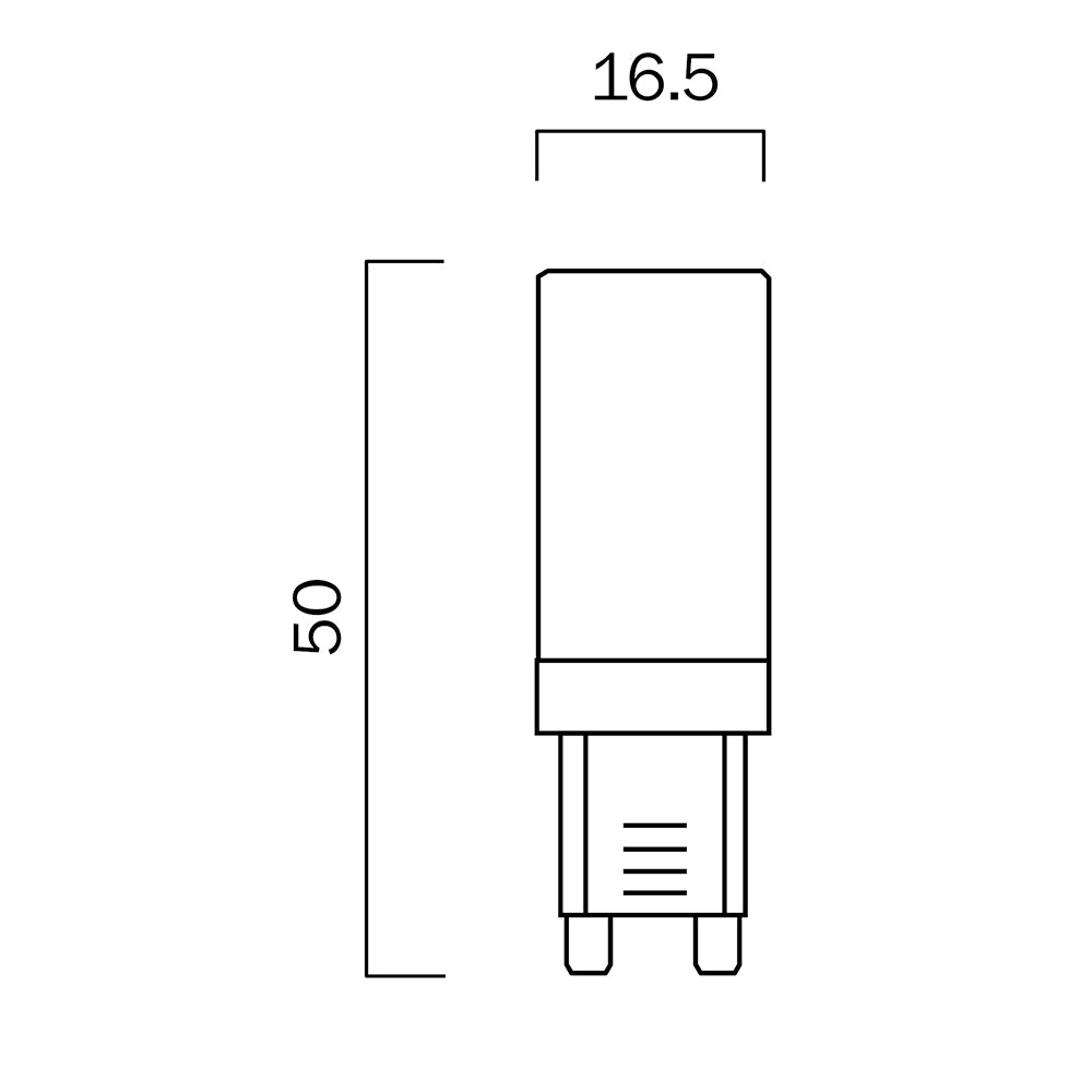 Buy LED Globes Australia LED Globe G9 240V 3W White Polycarbonate 3000K - G G93W32-830