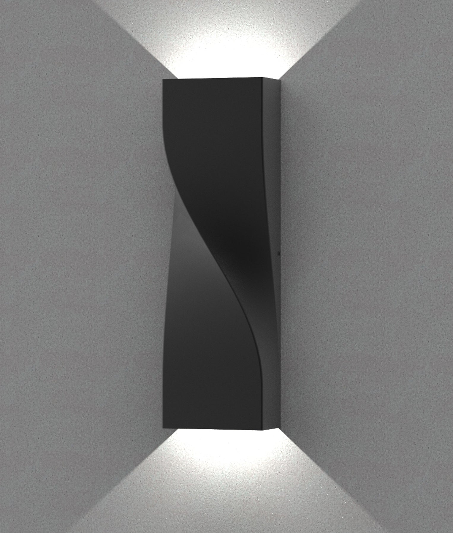 Girotri Aluminium UP & Down LED Wall Light Dark Grey 20W TRI Colour - GIROTRI3