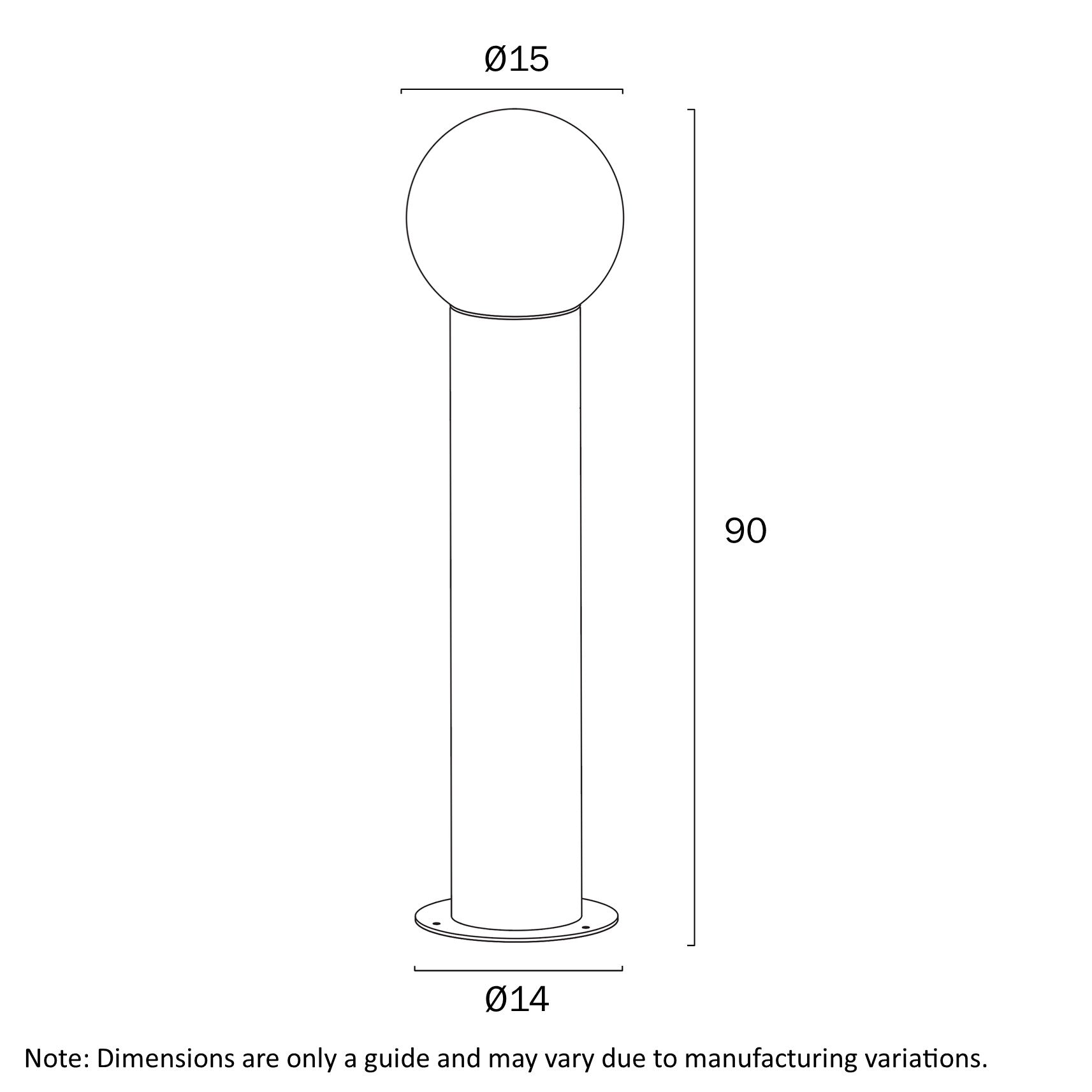 Gorem Bollard Light Black - GOREM EX.P-BKOM