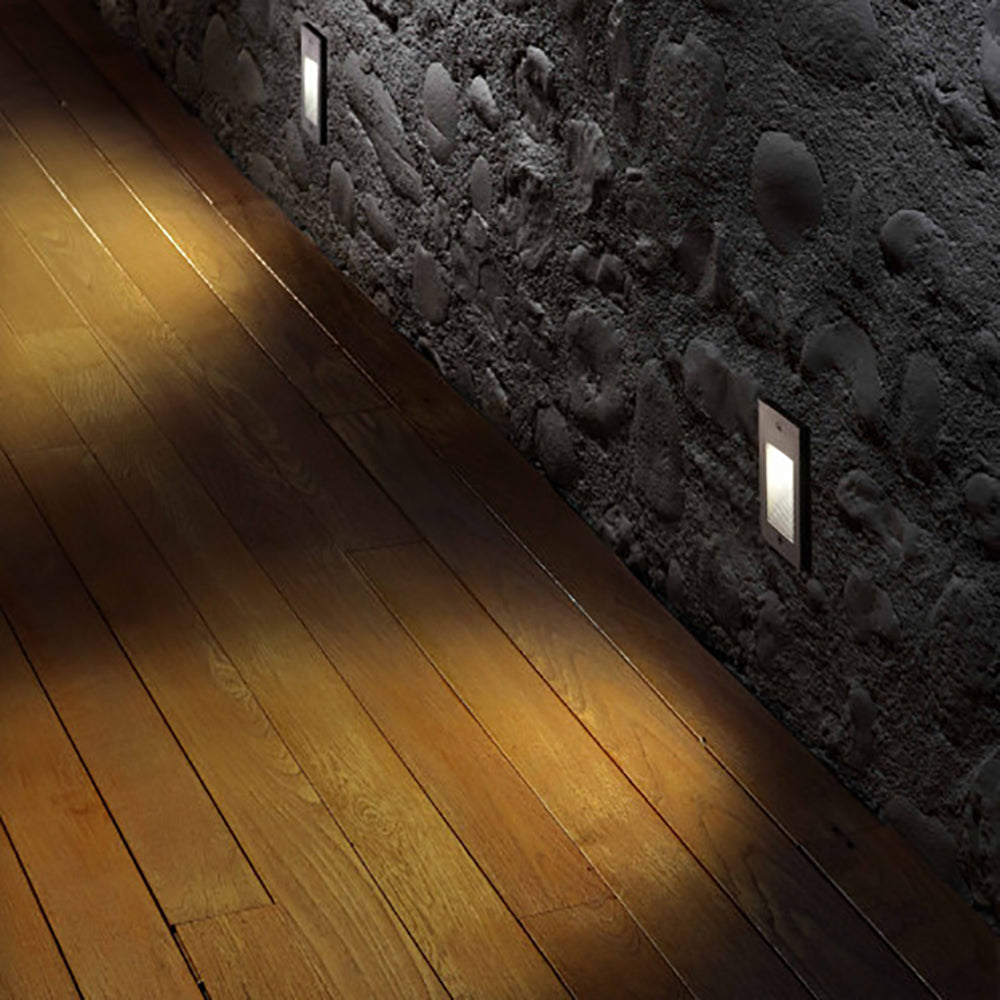 Buy Outdoor Step Lights Australia Quantum vertical Outdoor Step Light 3.2W White 3500K - GQ5425
