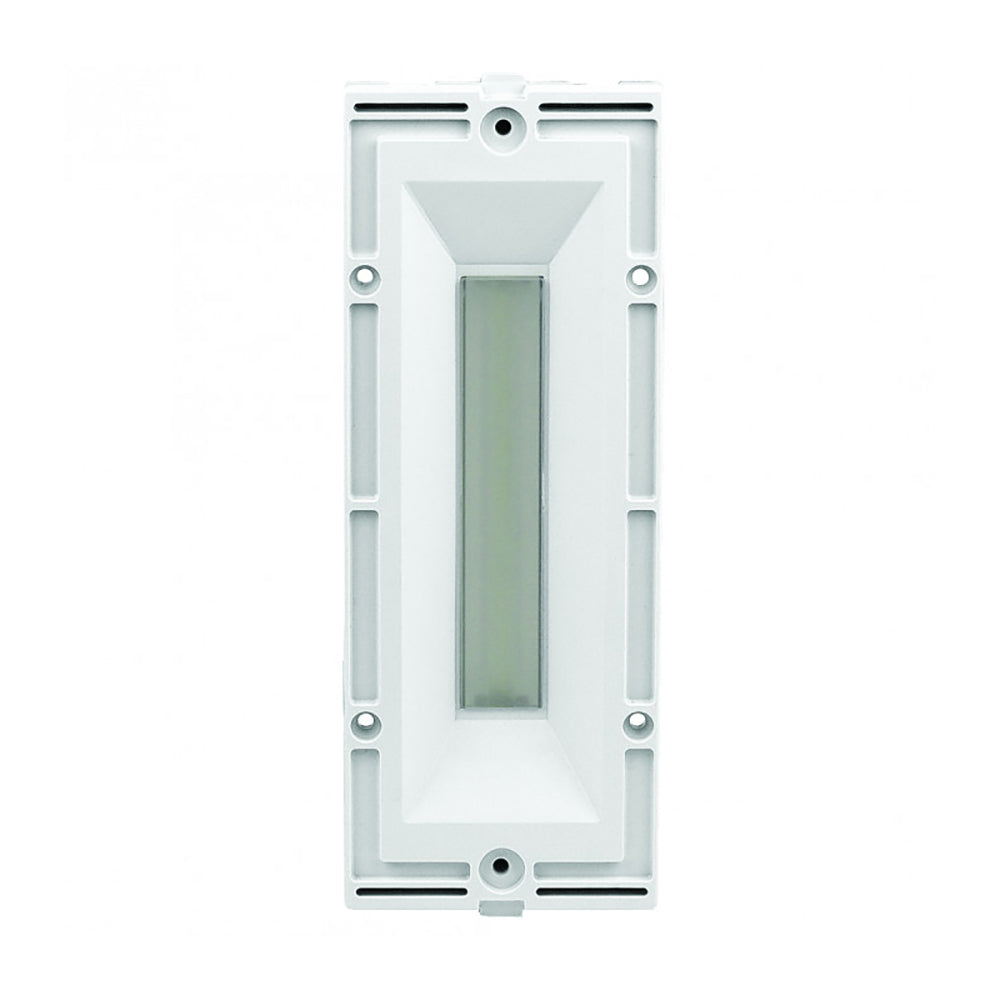 Buy Outdoor Step Lights Australia Quantum Vertical Outdoor Step Light Symmetric 4.2W White 3500K - GQ5440