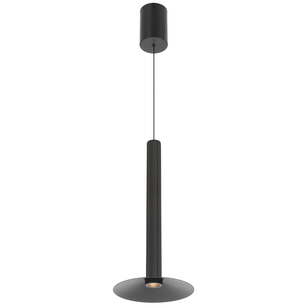 Gardo LED Pendant 240V 6W 3000K Black - GRADO PE-BK