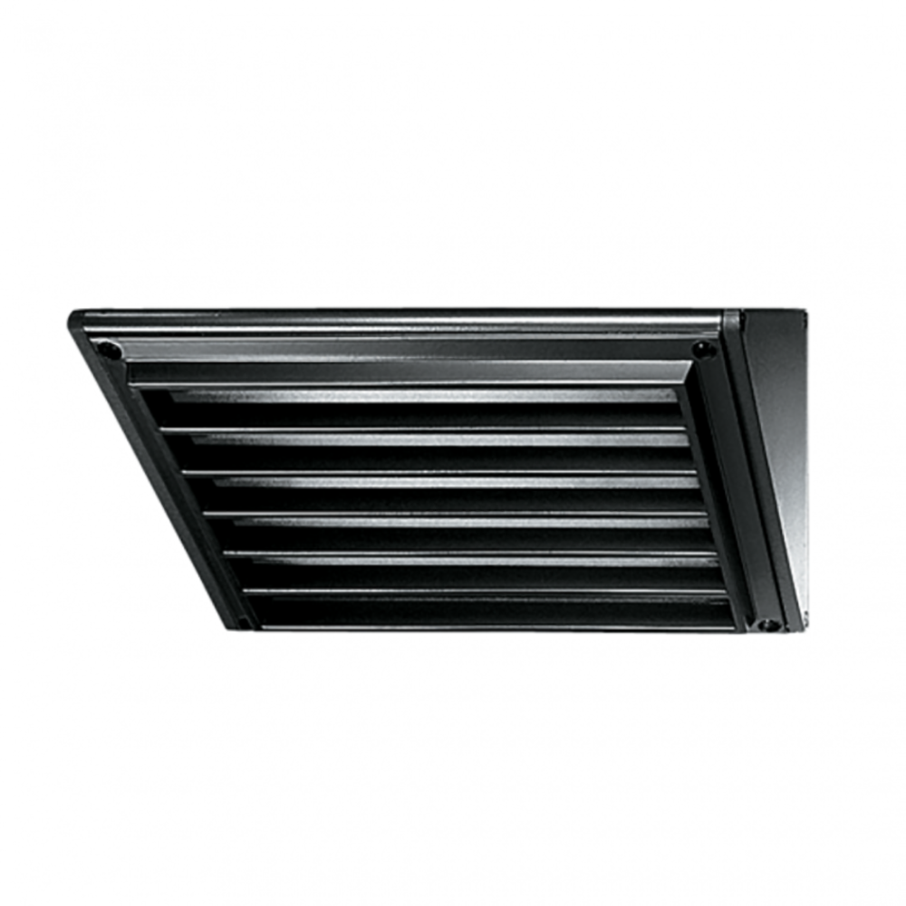 Buy Exterior Wall Lights Australia Louvered Exterior Wall Light 8.5W Black Aluminium 4000K - GT5614-BL