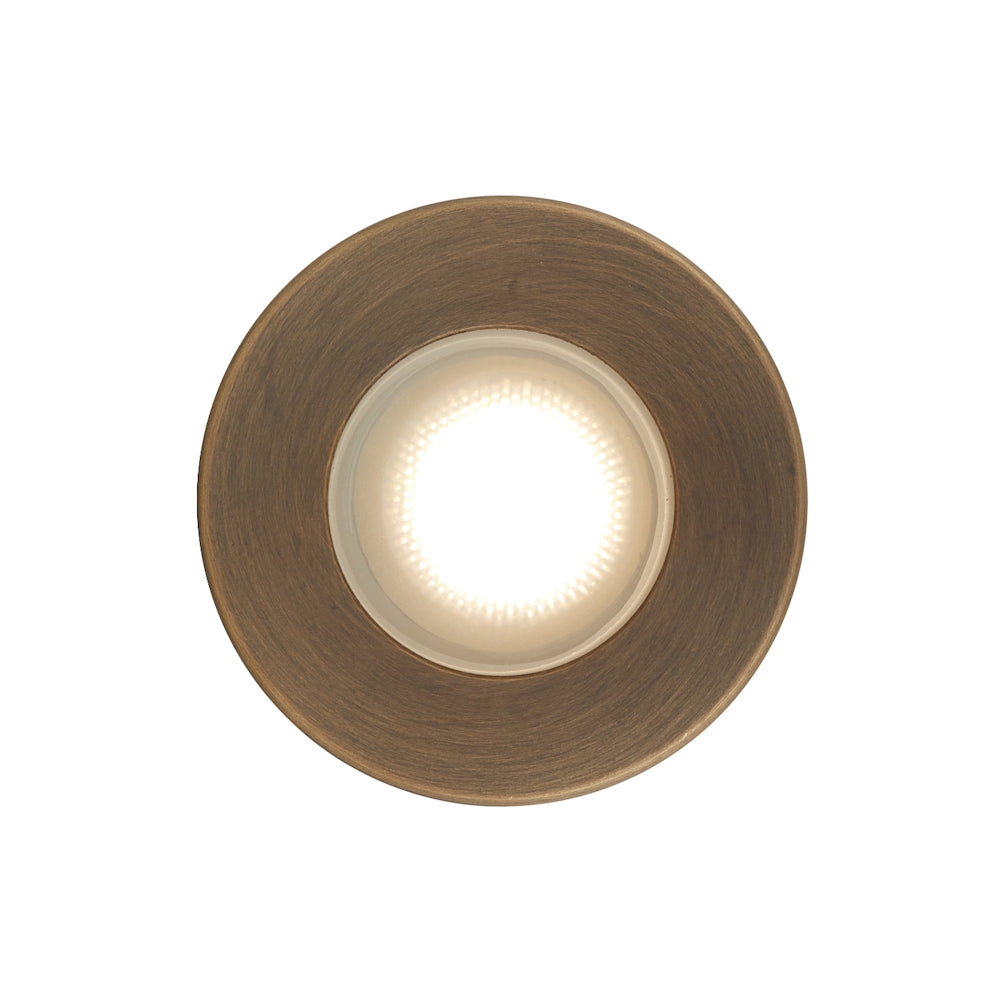 Halon LED Inground Light 24V 1W 3000K Antique Brass - HALON G1-AB324