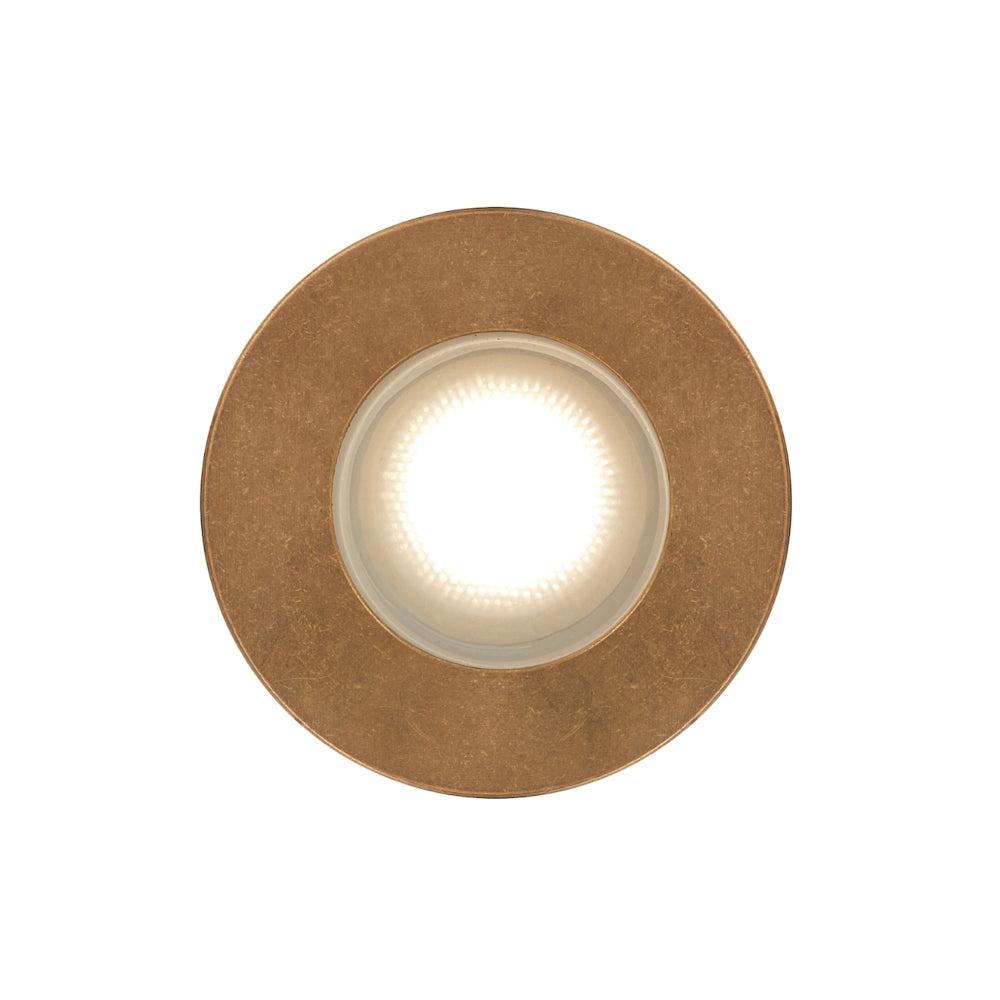 Halon LED Inground Light 24V 1W 3000K Natural Brass - HALON G1-BRS324