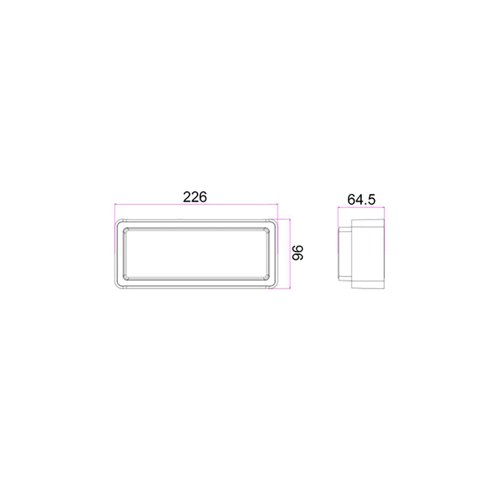 Buy Exterior Wall Lights Australia HEKA LED Exterior Wall Light Dark Grey 13W 3000K IP65 - HEKA1