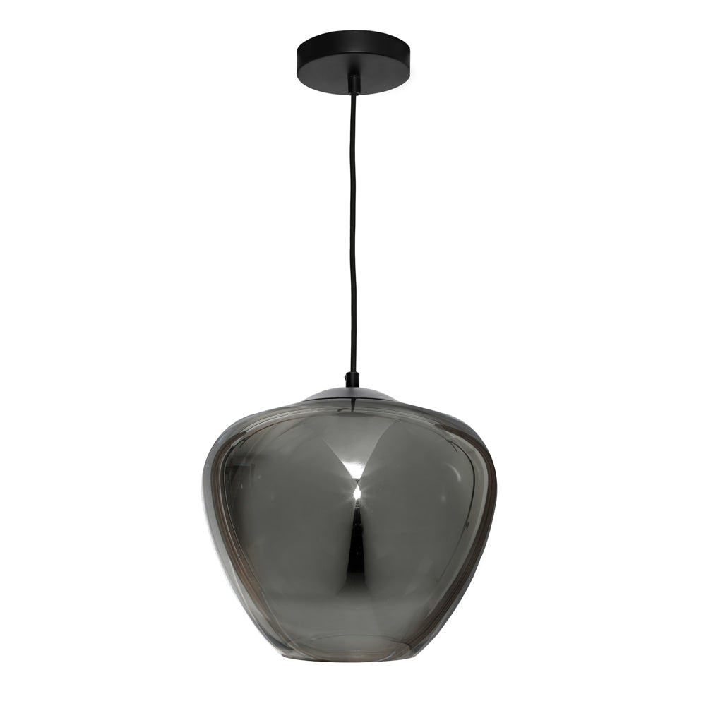 Helena 1 Light Small Pendant Light Smoke - HELE1PSSM