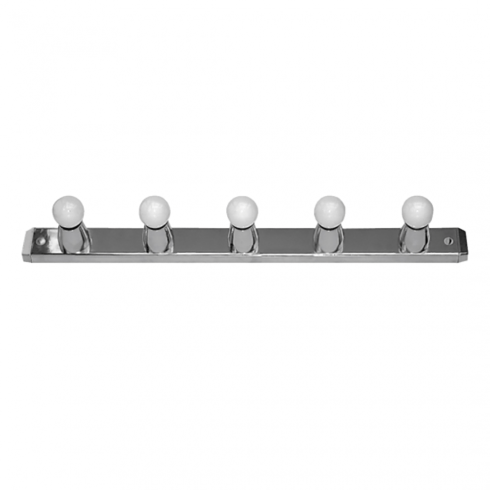 Hollywood Bathroom Vanity 5 Lights Chrome - HOL5S-CH