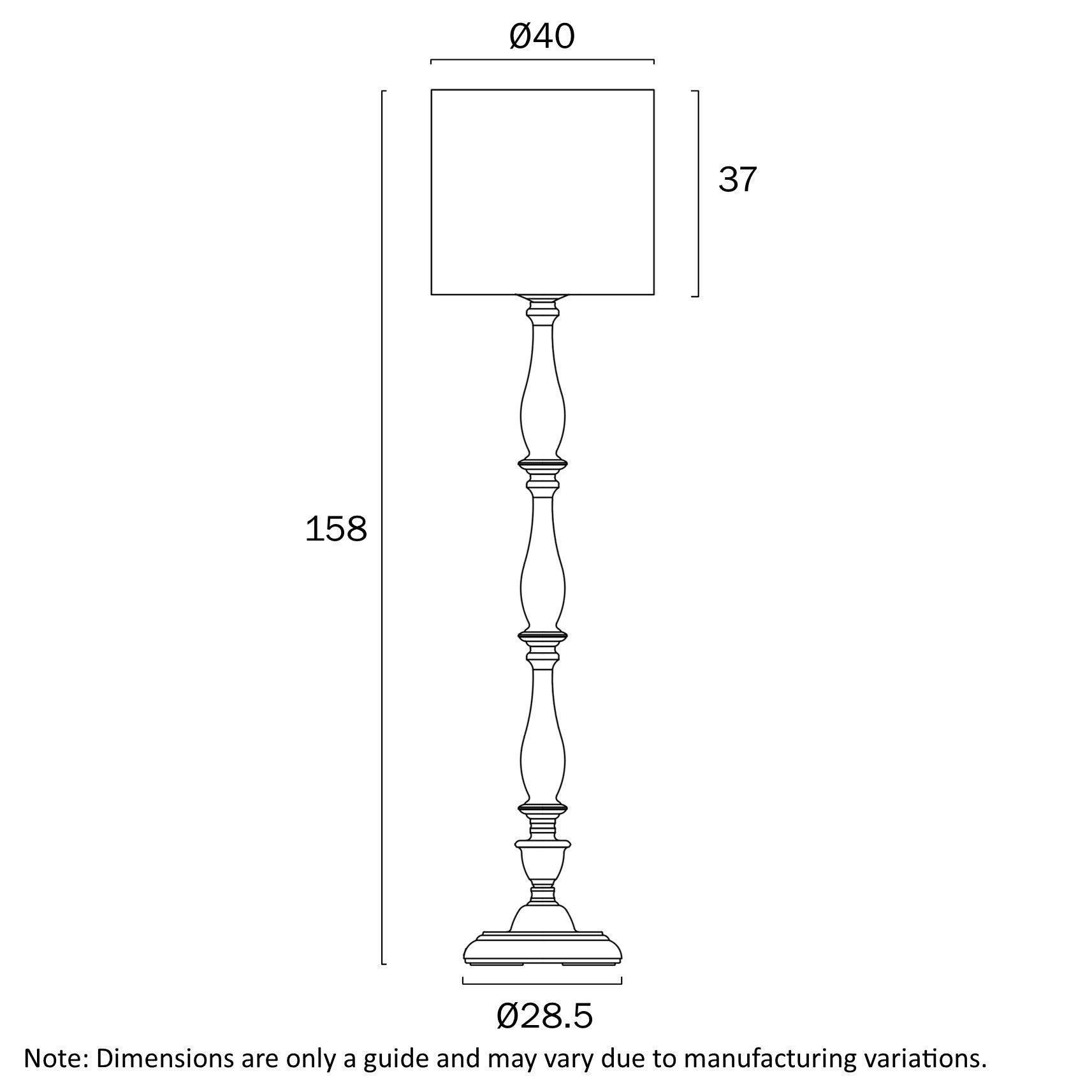 Hommer Floor Lamp Black - HOMMER FL-BKBE