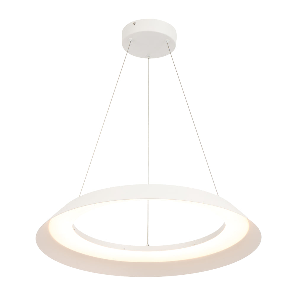 Hovin 580mm LED Pendant Light White - HOVIN PE58-WH