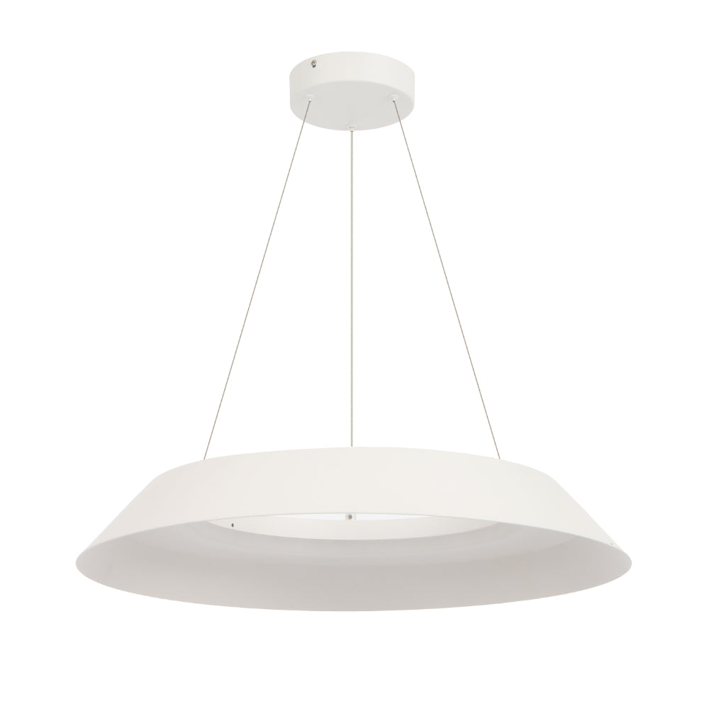 Hovin 580mm LED Pendant Light White - HOVIN PE58-WH