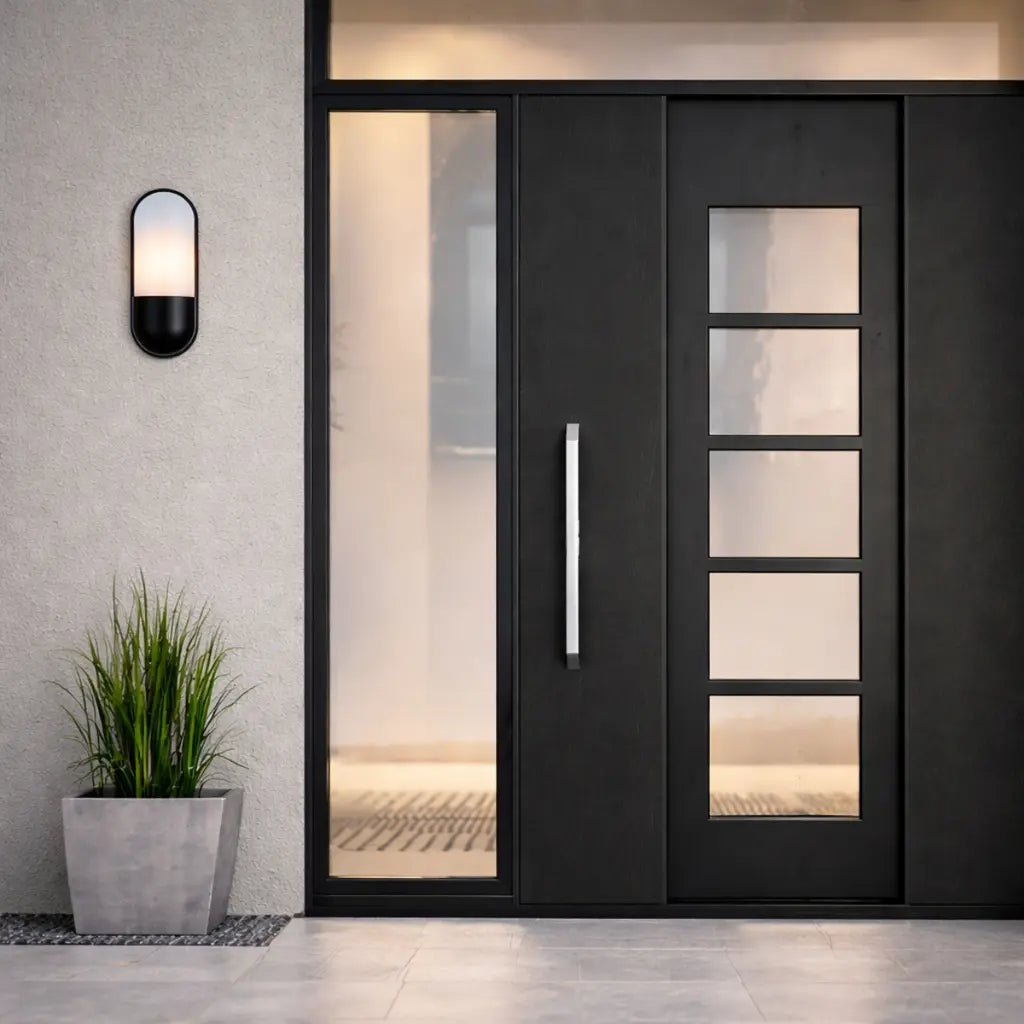 Hull Exterior Wall Light Black - HULL EX-BKFR
