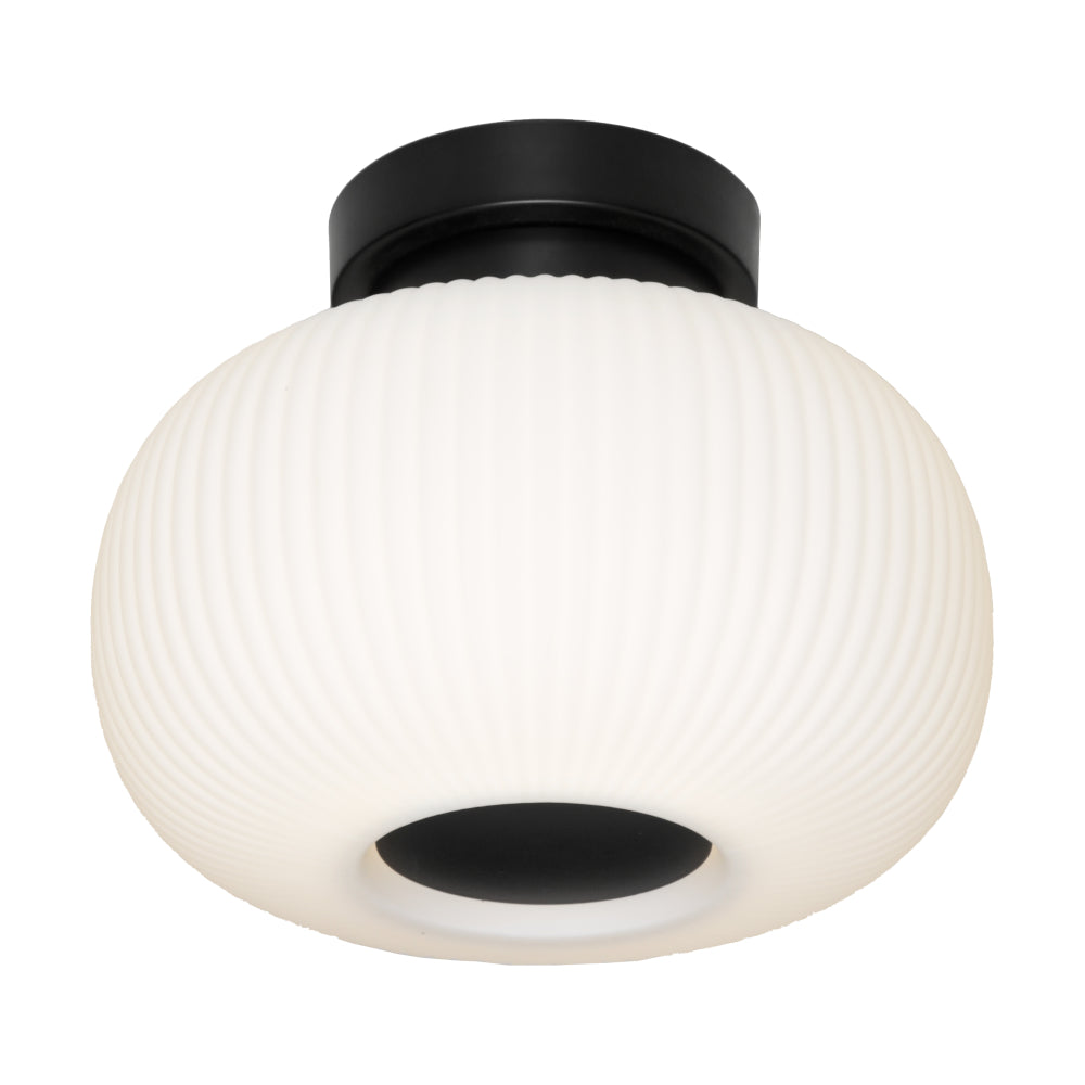 Hutton Flush Mount Light Black - HUTT1BFBLK