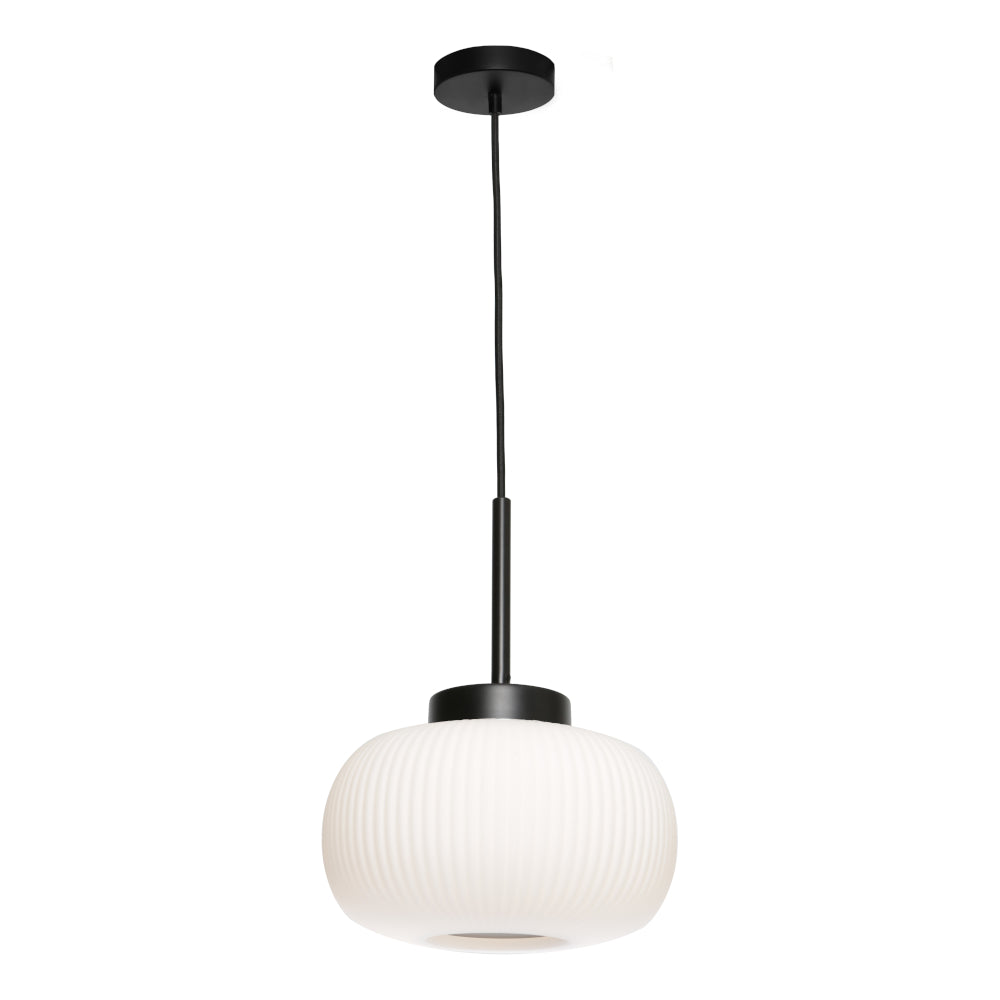 Hutton Pendant Light Black - HUTT1PBLK