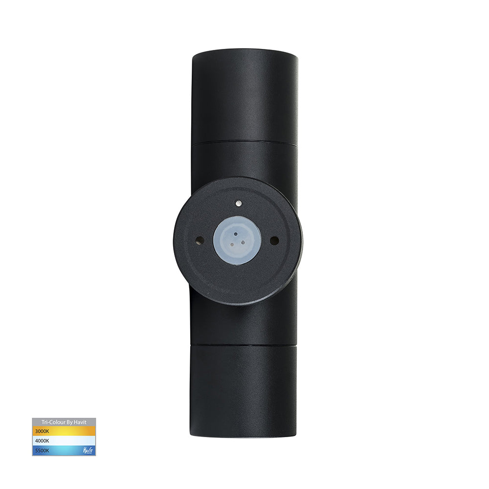 Buy Up / Down Wall Lights Australia Tivah Up & Down Wall 2 Lights 5W Black Aluminium 3CCT - HV1027GU10T