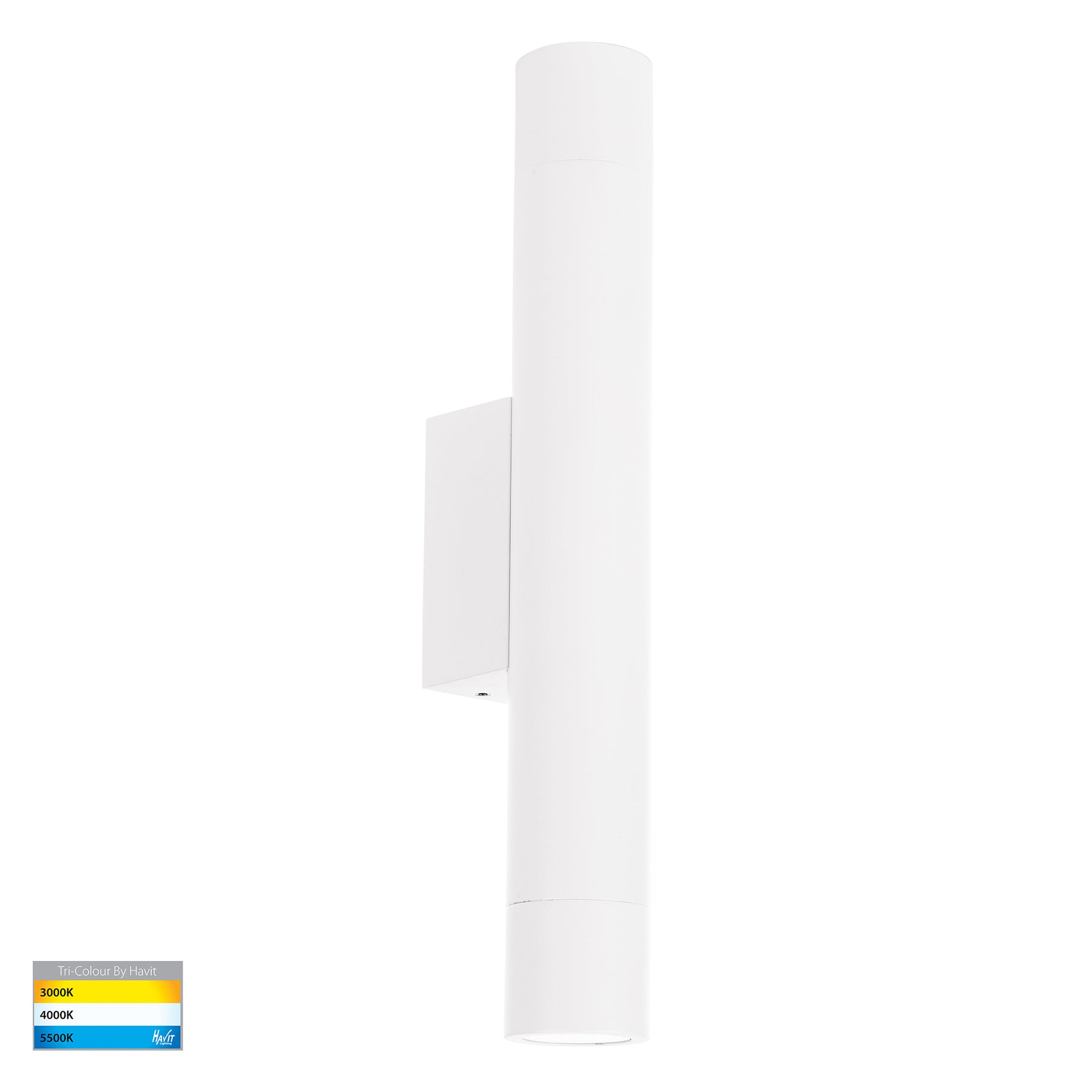 Dugo LED Up & Down Wall Light 3W Tri Colour White - HV10393T