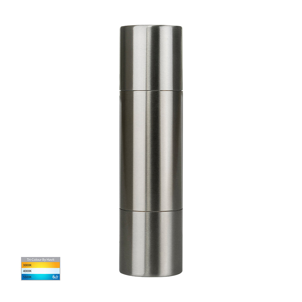 Buy Up / Down Wall Lights Australia Piaz Up & Down Wall 2 Lights 304 Stainless Steel 3CCT - HV1071T