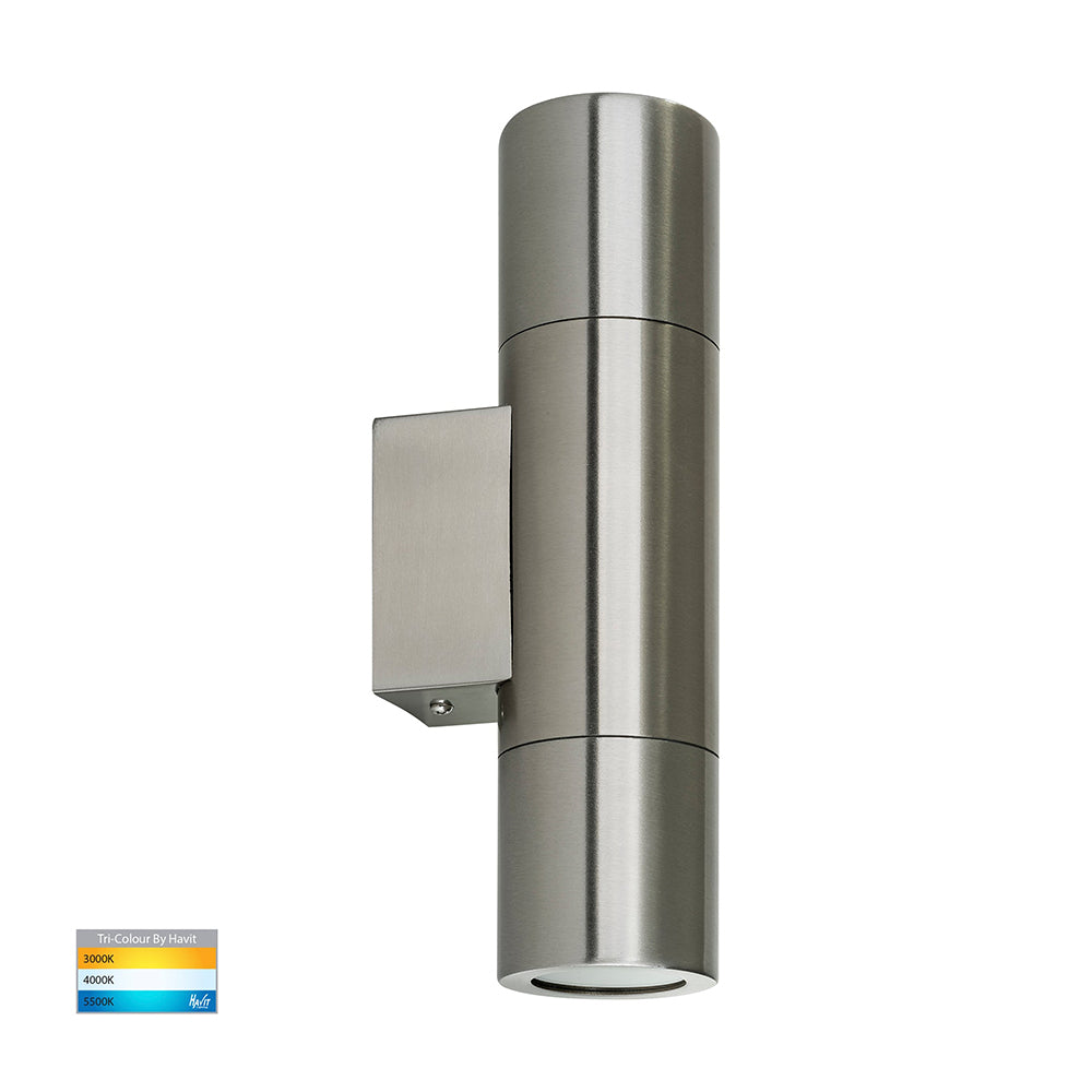 Buy Up / Down Wall Lights Australia Piaz Up & Down Wall 2 Lights 304 Stainless Steel 3CCT - HV1071T