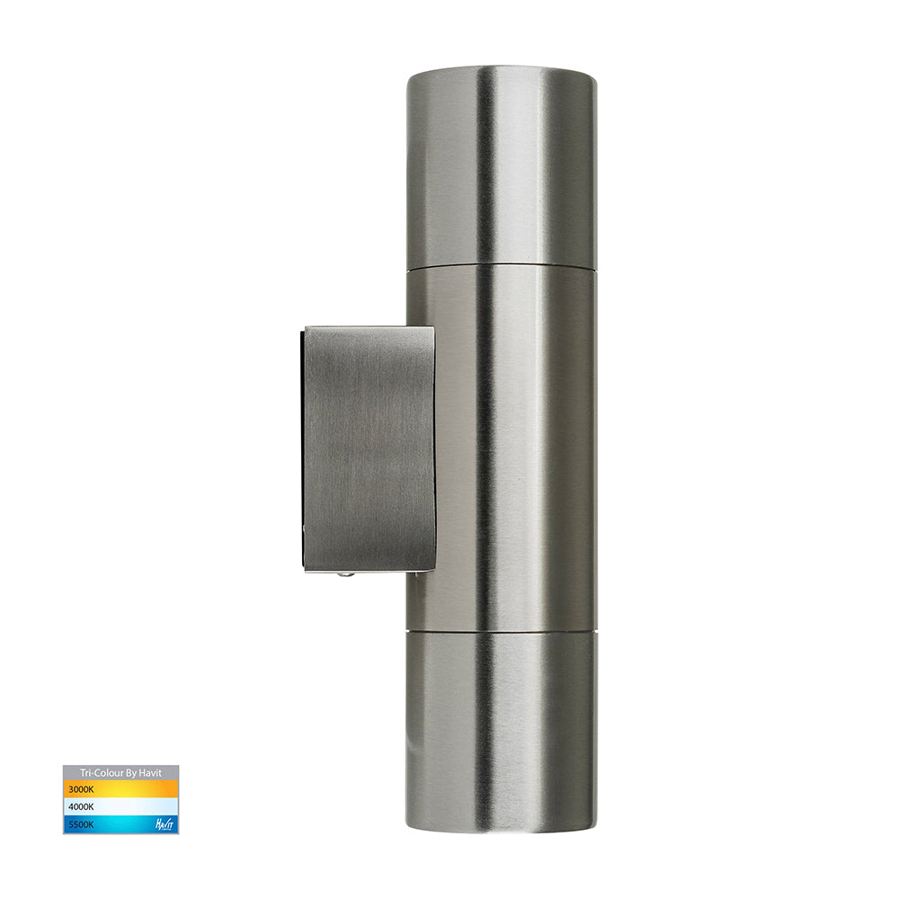 Buy Up / Down Wall Lights Australia Piaz Up & Down Wall 2 Lights 304 Stainless Steel 3CCT - HV1071T