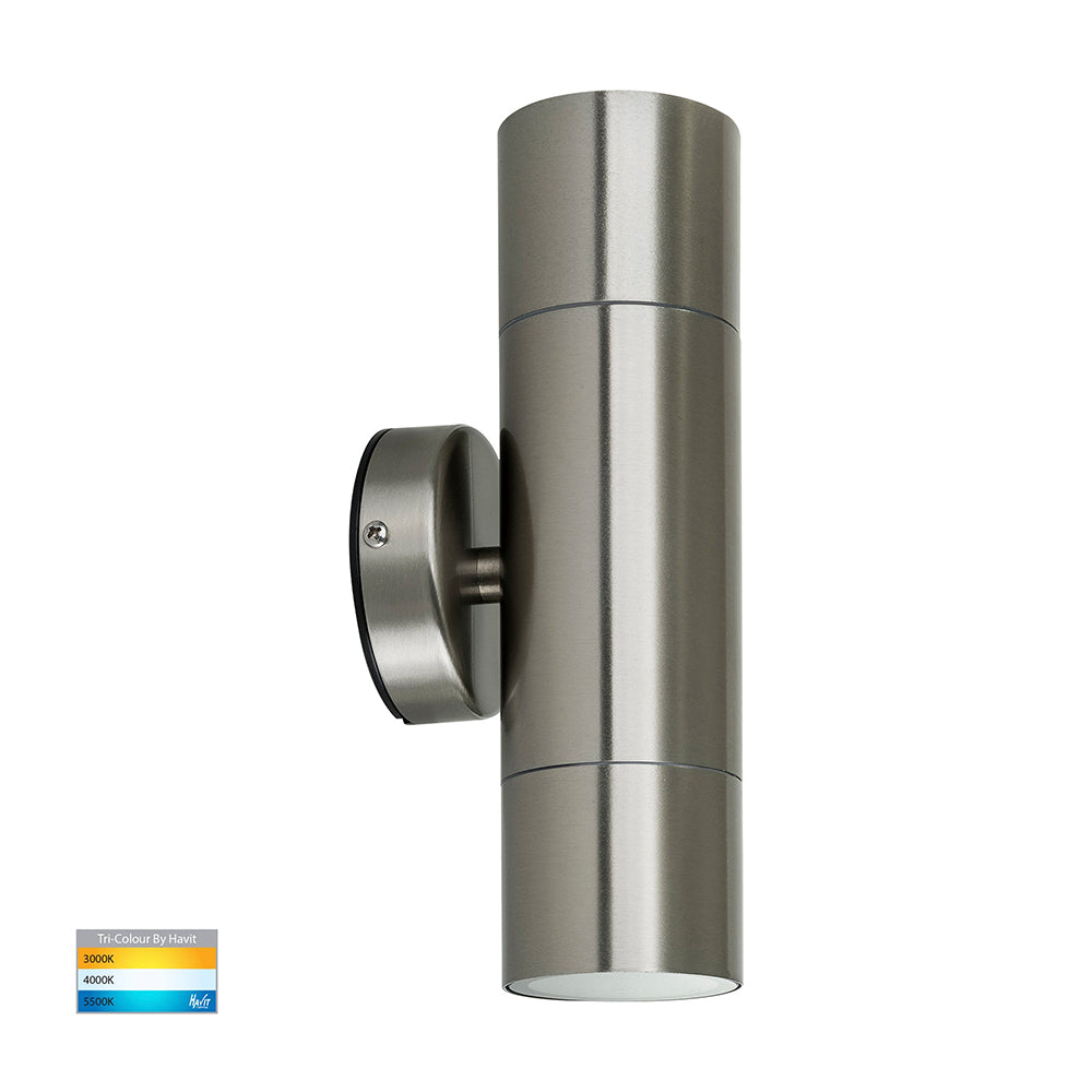 Buy Up / Down Wall Lights Australia Fortis Up & Down Wall 2 Lights 304 Stainless Steel 3CCT - HV1072T