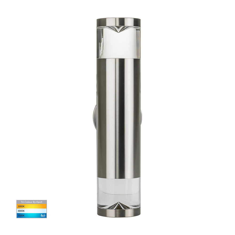 Buy Up / Down Wall Lights Australia Highlite Up & Down Wall 2 Lights 5W Titanium Aluminium 3CCT - HV1089T-TTM-240V
