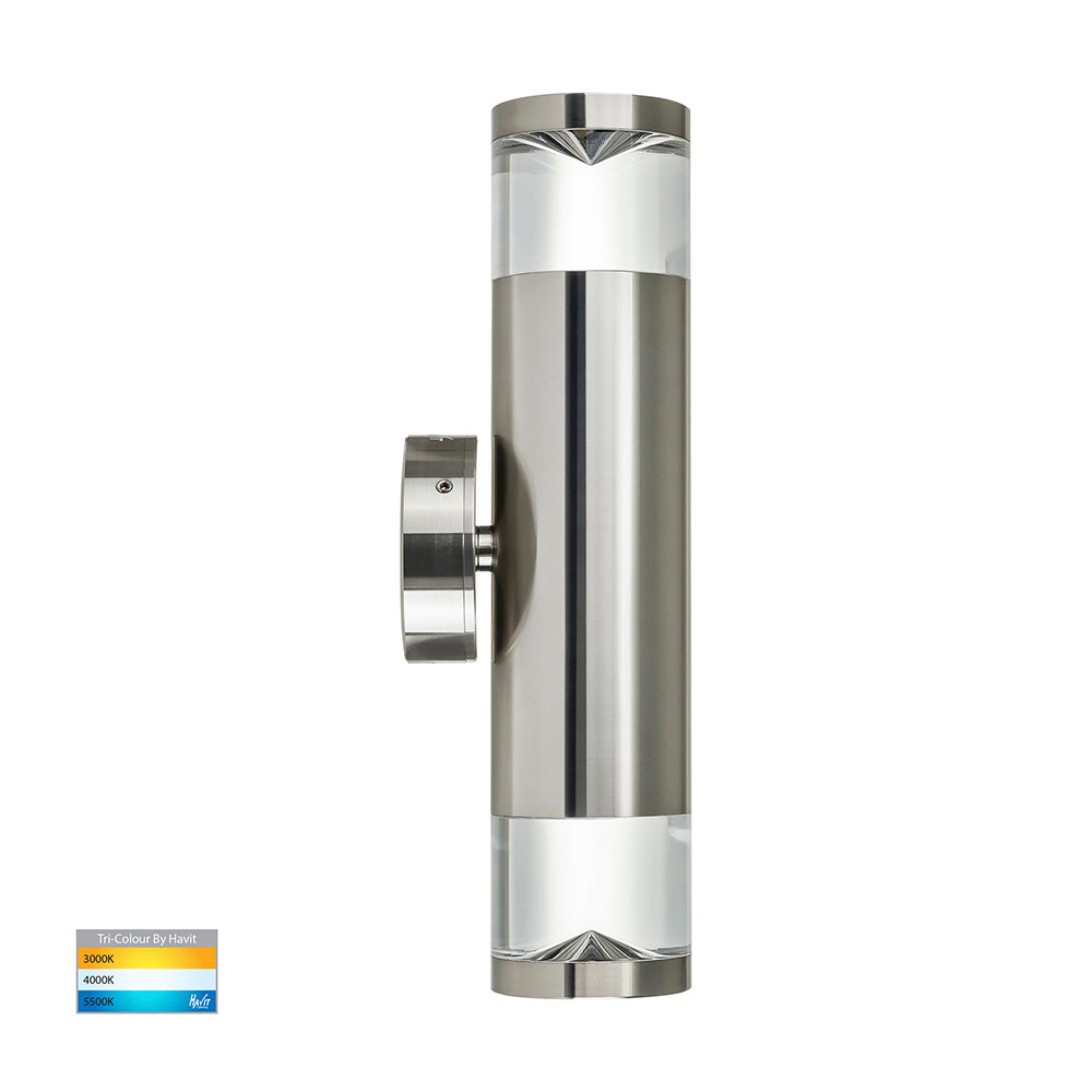 Buy Up / Down Wall Lights Australia Highlite Up & Down Wall 2 Lights 5W Titanium Aluminium 3CCT - HV1089T-TTM-240V