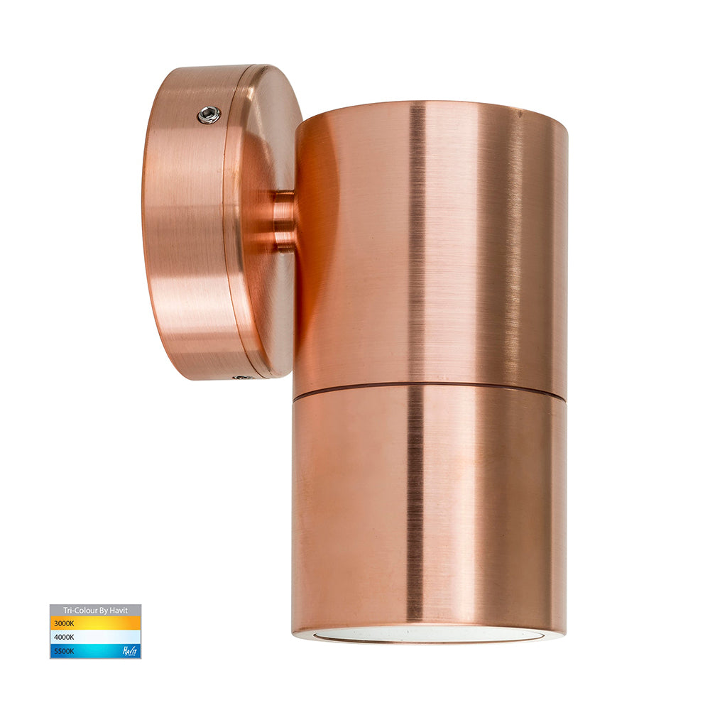 Buy Exterior Wall Lights Australia Tivah Exterior Wall Light Fixed 12V Solid Copper 3CCT - HV1117MR16T