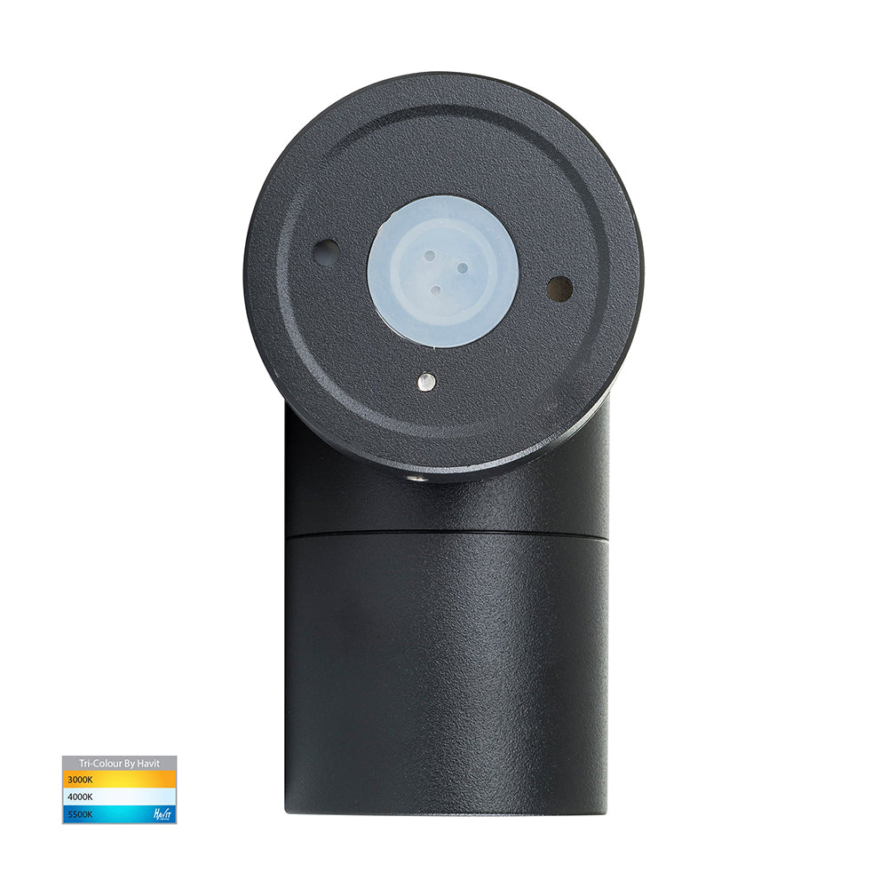 Buy Exterior Wall Lights Australia Tivah Exterior Wall Light Fixed 12V Black Aluminium 3CCT - HV1127MR16T