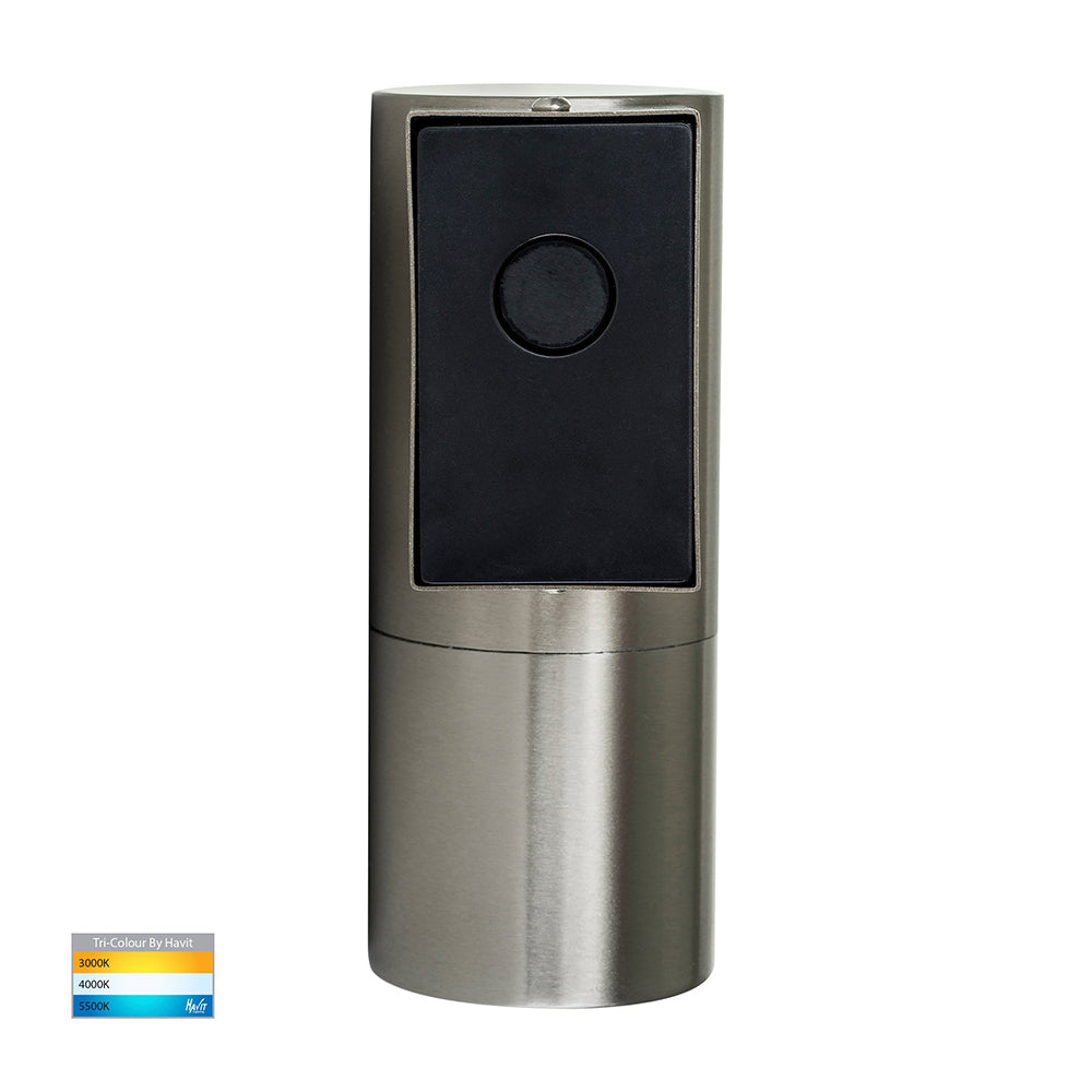 Buy Exterior Wall Lights Australia Piaz Exterior Wall Light Fixed 5W 304 Stainless Steel 3CCT - HV1171T