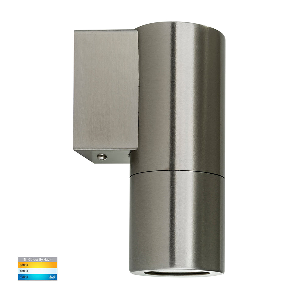 Buy Exterior Wall Lights Australia Piaz Exterior Wall Light Fixed 5W 304 Stainless Steel 3CCT - HV1171T