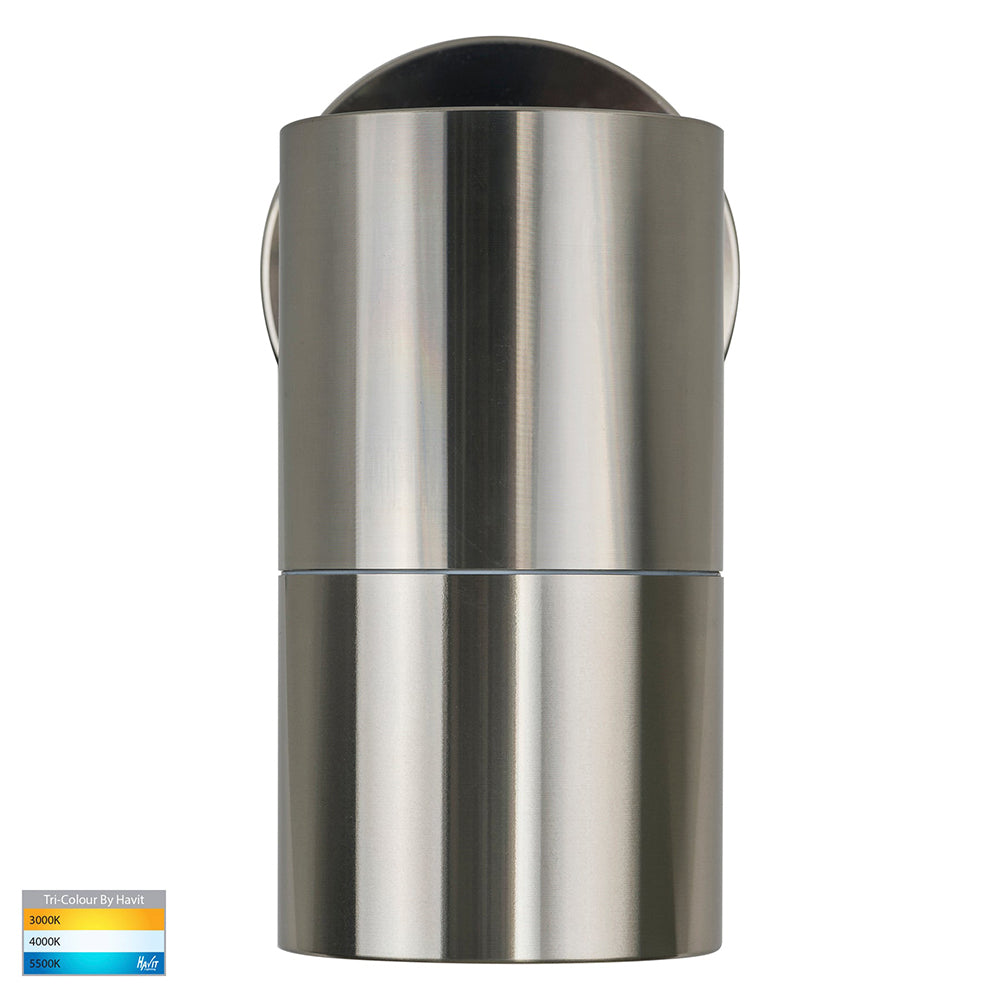 Buy Exterior Wall Lights Australia Tivah Exterior Wall Light Fixed 5W Titanium Aluminium 3CCT - HV1187GU10T