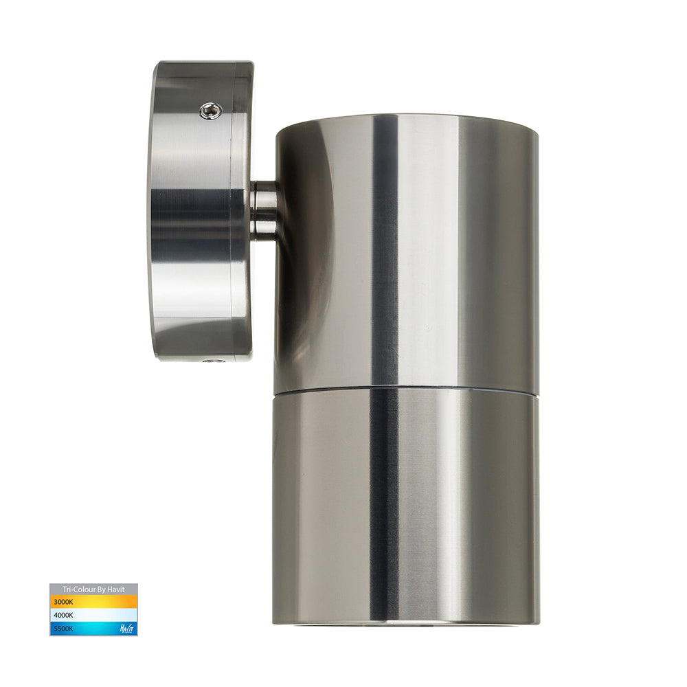 Buy Exterior Wall Lights Australia Tivah Exterior Wall Light Fixed Titanium Aluminium 3CCT - HV1185T