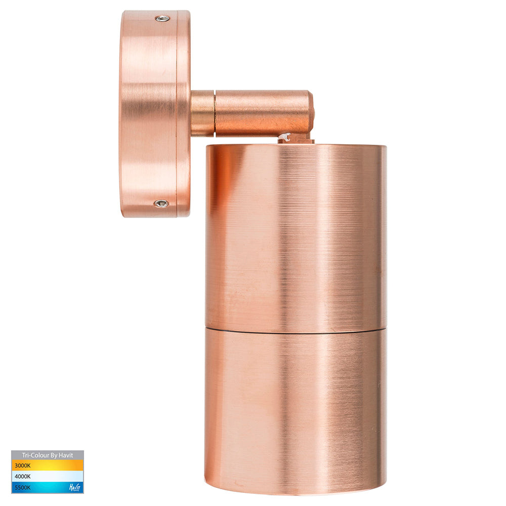Buy Exterior Spotlights Australia Tivah Exterior Spotlight Adjustable 5W Solid Copper 3CCT - HV1217GU10T