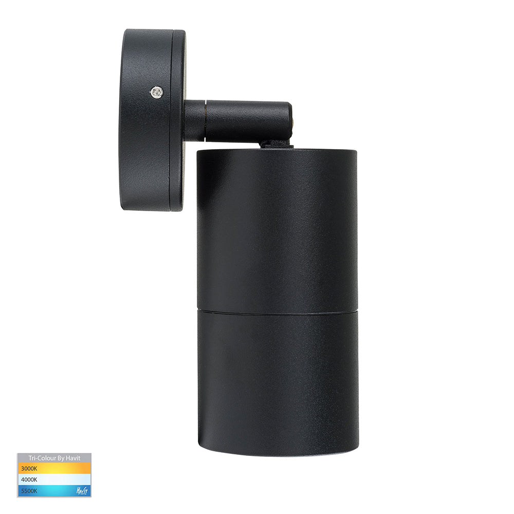 Buy Exterior Spotlights Australia Tivah Exterior Spotlight Adjustable Black Aluminium 3CCT - HV1225T